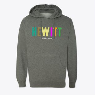 Hewitt Wisconsin Color Pop Cotton Hoodie Sweatshirt