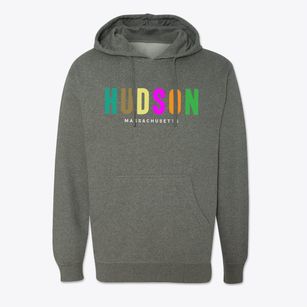 Hudson Massachusetts Color Pop Cotton Hoodie Sweatshirt