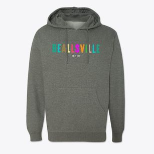 Beallsville Ohio Color Pop Cotton Hoodie Sweatshirt