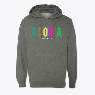 Scotia Nebraska Color Pop Cotton Hoodie Sweatshirt