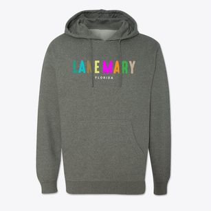 Lake Mary Florida Color Pop Cotton Hoodie Sweatshirt