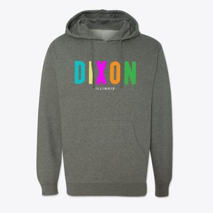 Dixon Illinois Color Pop Cotton Hoodie Sweatshirt