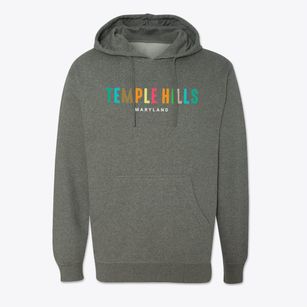 Temple Hills Maryland Color Pop Cotton Hoodie Sweatshirt