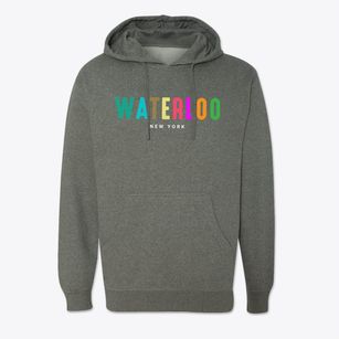 Waterloo New York Color Pop Cotton Hoodie Sweatshirt