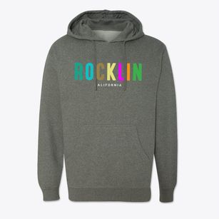 Rocklin California Color Pop Cotton Hoodie Sweatshirt