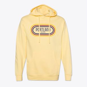 Portland Oregon Color Loop Cotton Hoodie Sweatshirt