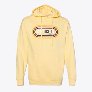 Monticello Missouri Color Loop Cotton Hoodie Sweatshirt