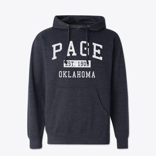 Page Oklahoma Classic Established Cotton Hoodie Sweatshirt
