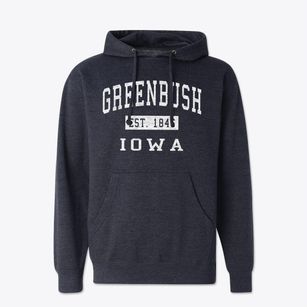 Greenbush Iowa Classic Established Cotton Hoodie Sweatshirt
