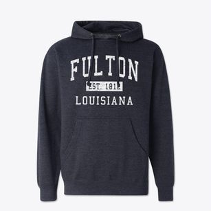 Fulton Louisiana Classic Established Cotton Hoodie Sweatshirt