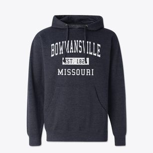 Bowmansville Missouri Classic Established Cotton Hoodie Sweatshirt