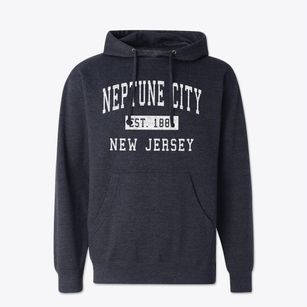 Neptune City New Jersey Classic Established Cotton Hoodie Sweatshirt