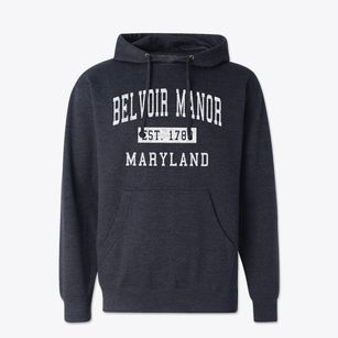 Belvoir Manor Maryland Classic Established Cotton Hoodie Sweatshirt