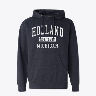 Holland Michigan Classic Established Cotton Hoodie Sweatshirt