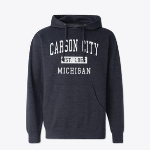 Carson City Michigan Classic Established Cotton Hoodie Sweatshirt