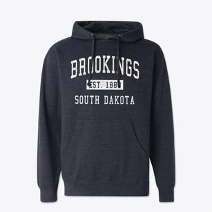 Brookings South Dakota Classic Established Cotton Hoodie Sweatshirt