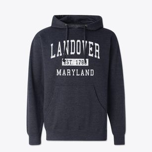 Landover Maryland Classic Established Cotton Hoodie Sweatshirt