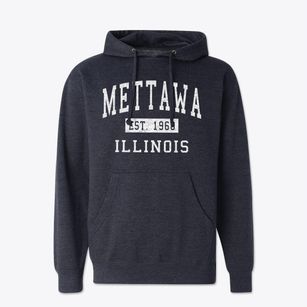 Mettawa Illinois Classic Established Cotton Hoodie Sweatshirt