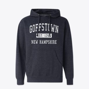 Goffstown New Hampshire Classic Established Cotton Hoodie Sweatshirt