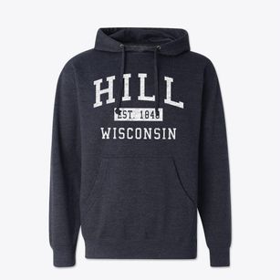 Hill Wisconsin Classic Established Cotton Hoodie Sweatshirt