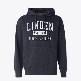 Linden North Carolina Classic Established Cotton Hoodie Sweatshirt