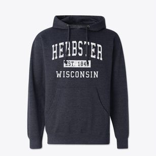 Herbster Wisconsin Classic Established Cotton Hoodie Sweatshirt
