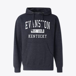 Evanston Kentucky Classic Established Cotton Hoodie Sweatshirt