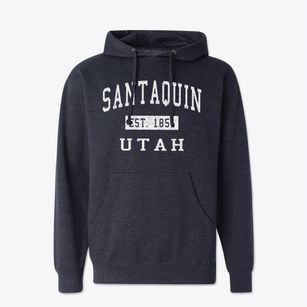 Santaquin Utah Classic Established Cotton Hoodie Sweatshirt