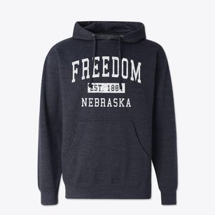 Freedom Nebraska Classic Established Cotton Hoodie Sweatshirt