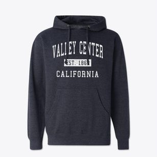 Valley Center California Classic Established Cotton Hoodie Sweatshirt