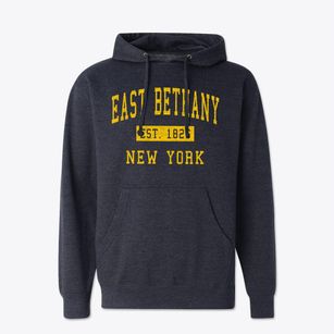 East Bethany New York Classic Established Cotton Hoodie Sweatshirt