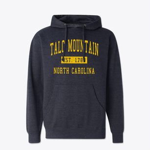 Talc Mountain North Carolina Classic Established Cotton Hoodie Sweatshirt