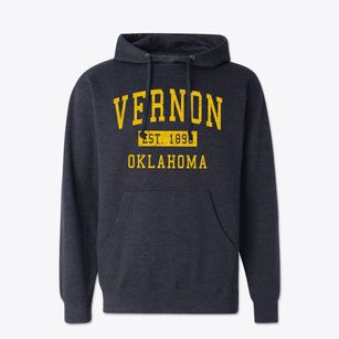 Vernon Oklahoma Classic Established Cotton Hoodie Sweatshirt