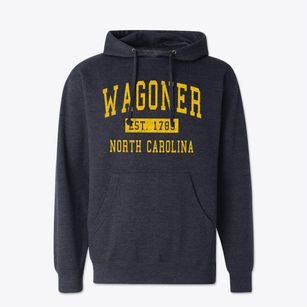 Wagoner North Carolina Classic Established Cotton Hoodie Sweatshirt