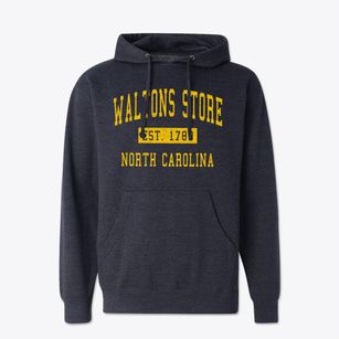 Waltons Store North Carolina Classic Established Cotton Hoodie Sweatshirt