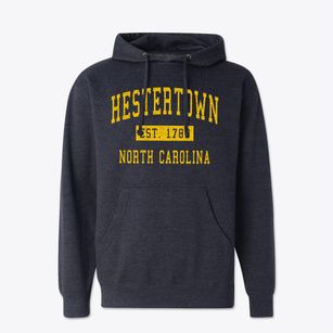 Hestertown North Carolina Classic Established Cotton Hoodie Sweatshirt