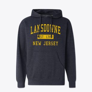 Lansdowne New Jersey Classic Established Cotton Hoodie Sweatshirt