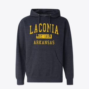 Laconia Arkansas Classic Established Cotton Hoodie Sweatshirt