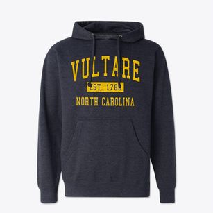 Vultare North Carolina Classic Established Cotton Hoodie Sweatshirt