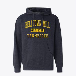 Belltown Mill Tennessee Classic Established Cotton Hoodie Sweatshirt