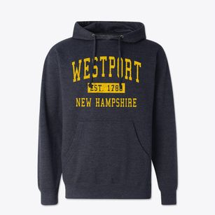 Westport New Hampshire Classic Established Cotton Hoodie Sweatshirt