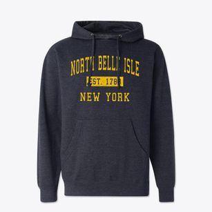 North Belle Isle New York Classic Established Cotton Hoodie Sweatshirt