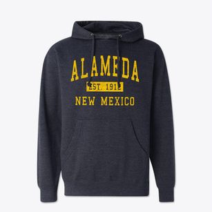 Alameda New Mexico Classic Established Cotton Hoodie Sweatshirt