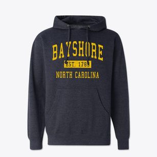 Bayshore North Carolina Classic Established Cotton Hoodie Sweatshirt