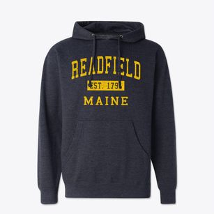 Readfield Maine Classic Established Cotton Hoodie Sweatshirt