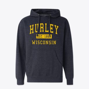Hurley Wisconsin Classic Established Cotton Hoodie Sweatshirt