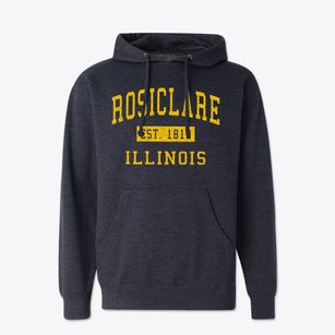Rosiclare Illinois Classic Established Cotton Hoodie Sweatshirt
