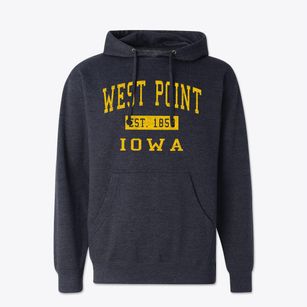 West Point Iowa Classic Established Cotton Hoodie Sweatshirt