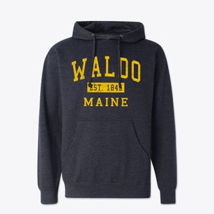 Waldo Maine Classic Established Cotton Hoodie Sweatshirt
