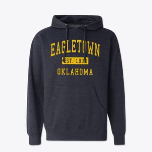 Eagletown Oklahoma Classic Established Cotton Hoodie Sweatshirt